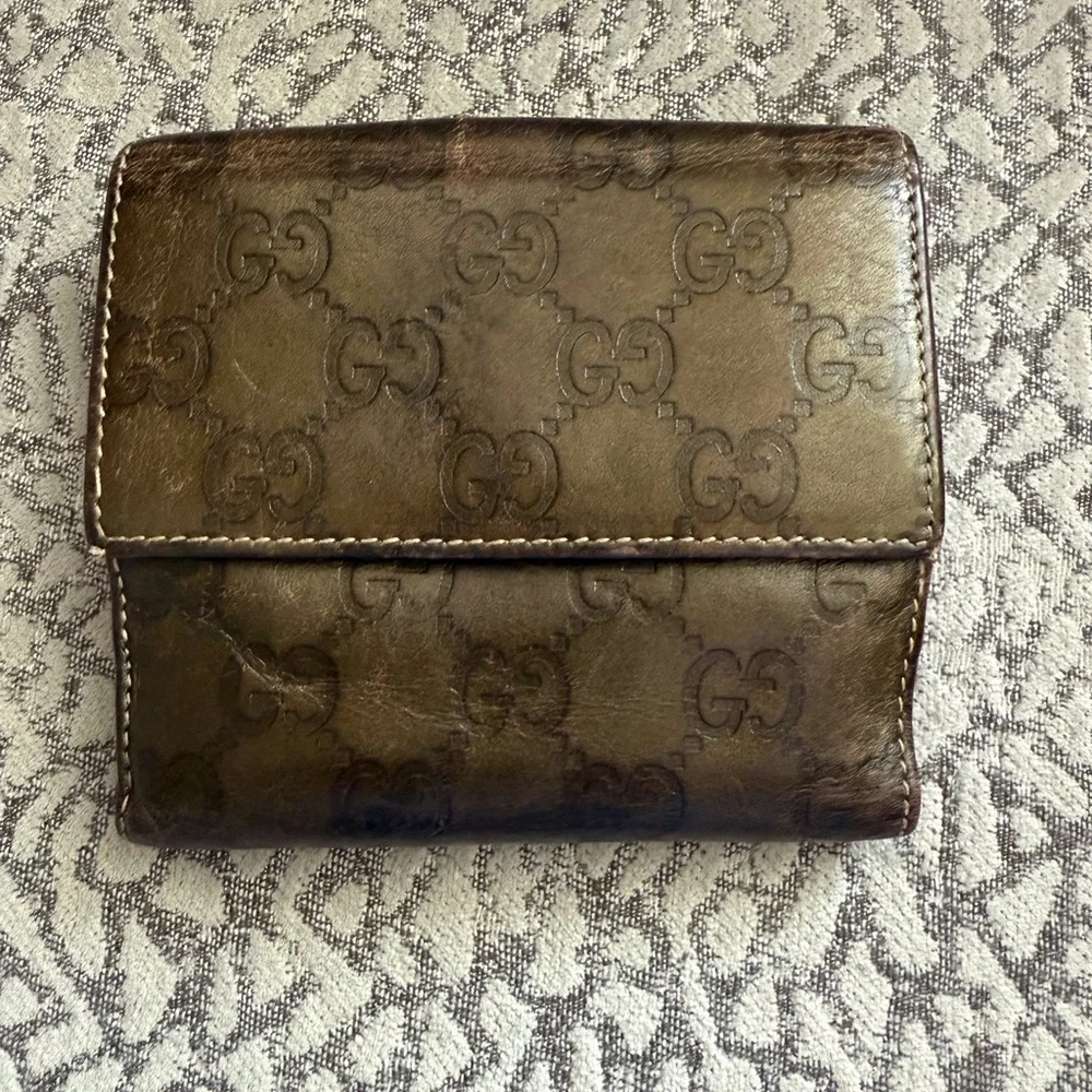 Gucci Embossed Leather Wallet
